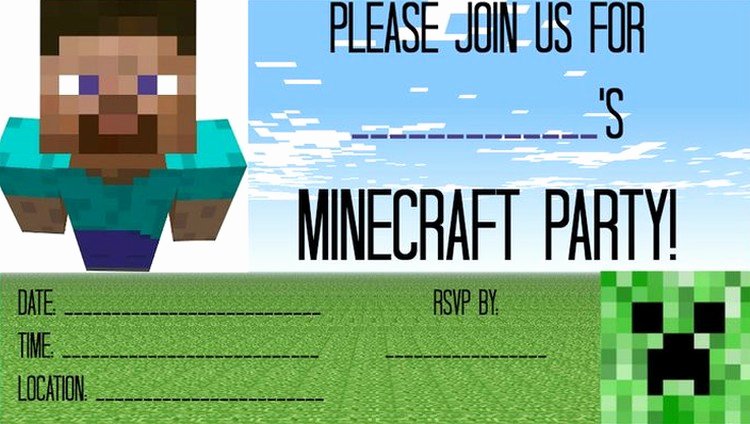 Minecraft Birthday Invite Template Fresh My Little Pony Free Printable Invitation Templates