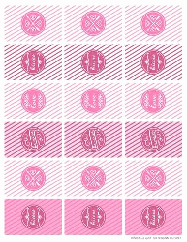 Mini Candy Bar Wrapper Templates Unique Valentine S Day themed Mini Chocolate Bar Printable