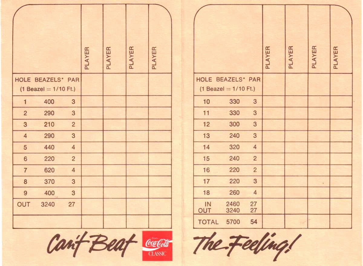 Mini Golf Score Cards Elegant Score Cards Of Crazy Golf Miniature Golf and Adventure