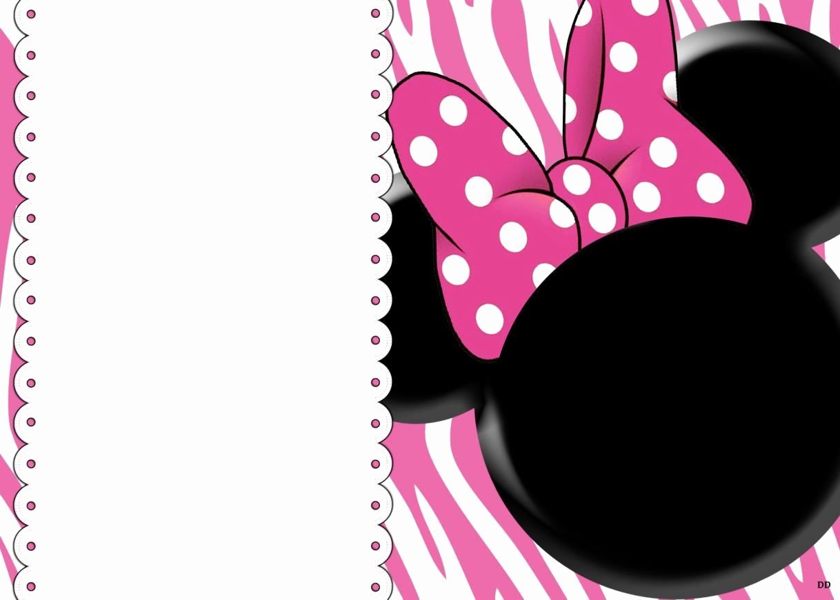 Minnie Mouse Blank Invitation New Free Blank Invites Minnie Mouse Party