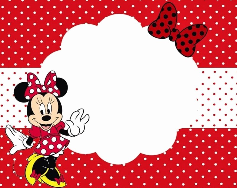 Minnie Mouse Blank Invitation New Minnie Mouse Blank Invitations