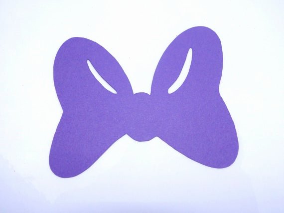 Minnie Mouse Bow Cut Out Luxury Minnie Mouse Bow with Inner Cut Die Cut Any by