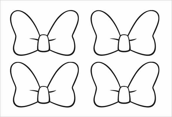 Minnie Mouse Bow Cut Out New 7 Printable Minnie Mouse Bow Templates
