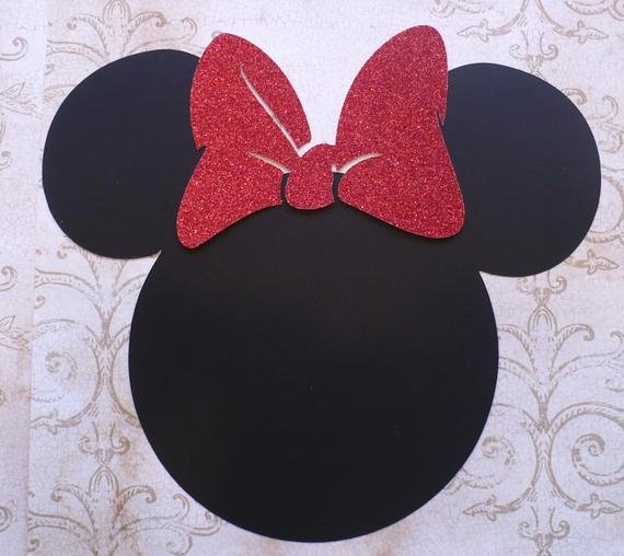 Minnie Mouse Cut Out Pattern Unique Items Similar to Xlg Minnie Mouse Head Shapes Red Glitter