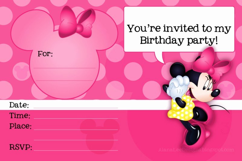 Minnie Mouse Invitation Maker Awesome 32 Superb Minnie Mouse Birthday Invitations