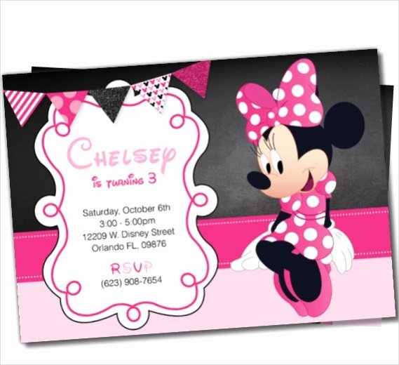 Minnie Mouse Invitation Maker Luxury 13 Cute Minnie Mouse Invitation Design Psd Vector Eps