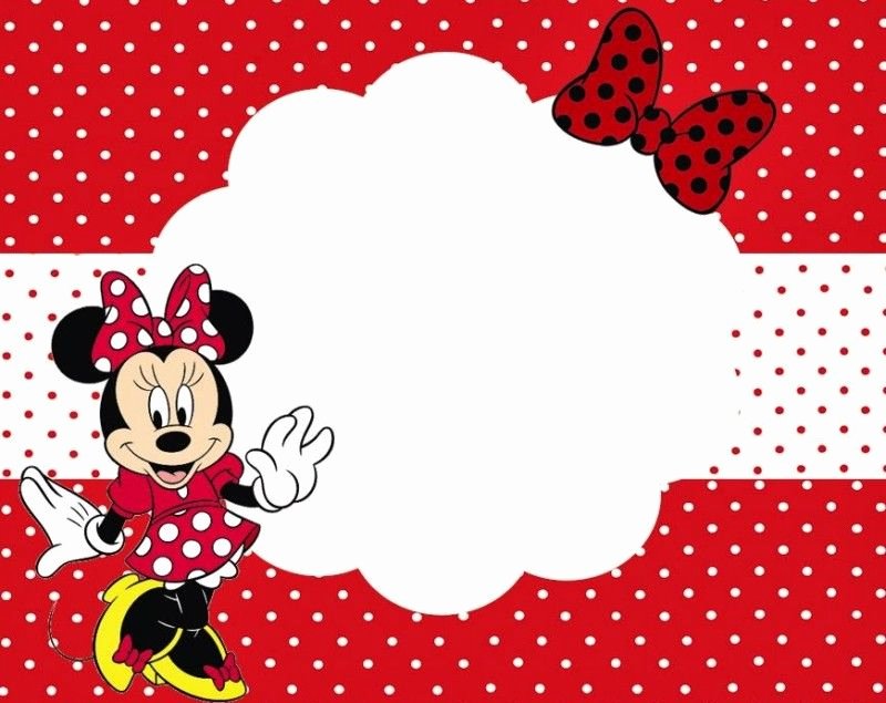 Minnie Mouse Invitations Free Elegant Minnie Mouse Printable Party Invitation Template for Girls