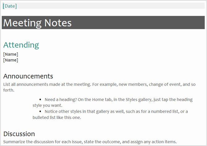 Minutes Of Meeting Email Elegant 12 Best Meeting Minutes Templates for Professionals