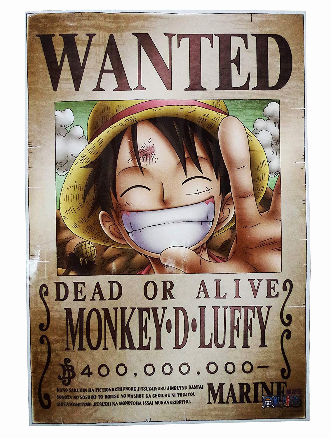 Monkey D Luffy Wanted Poster Fresh E Piece Wanted Poster Luffy