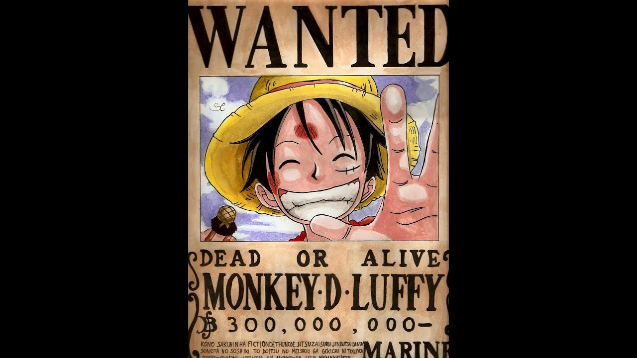 Monkey D Luffy Wanted Poster Inspirational How to Draw Wanted Monkey D Luffy E Piece