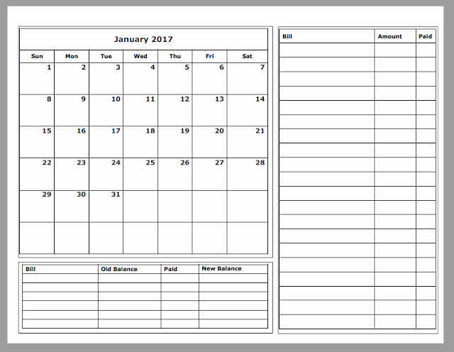 Monthly Budget Calendar Printable Fresh Grace Christian Homeschool Free 2017 Bud Calendars