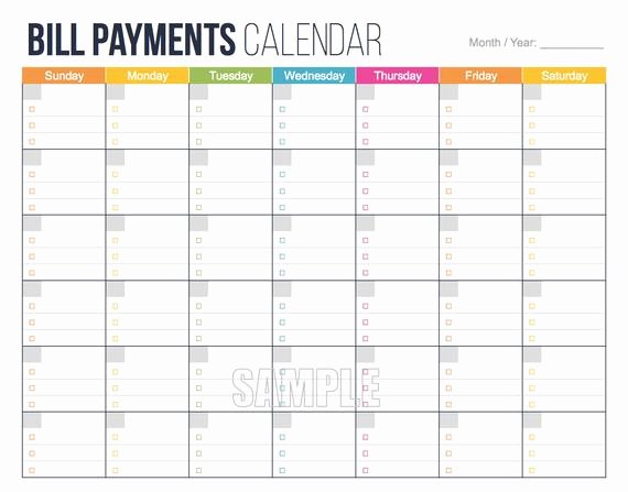 Monthly Budget Calendar Printable New Money Management Set Editable Financial by Freshandorganized