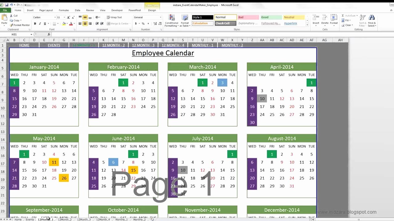 Monthly event Calendar Template Inspirational event Calendar Maker Excel Template