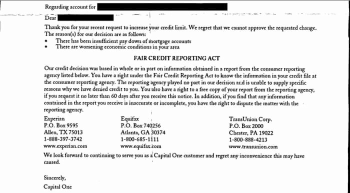 Mortgage Denial Letter Sample Fresh Rejected for A Card Understanding A Credit Card Denial