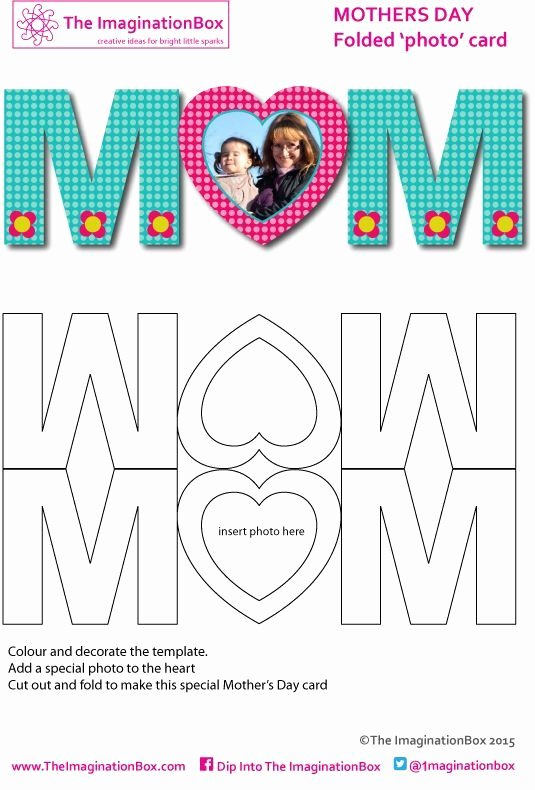 Mothers Day Card Template Unique 17 Best Images About Mother S Day Crafts On Pinterest
