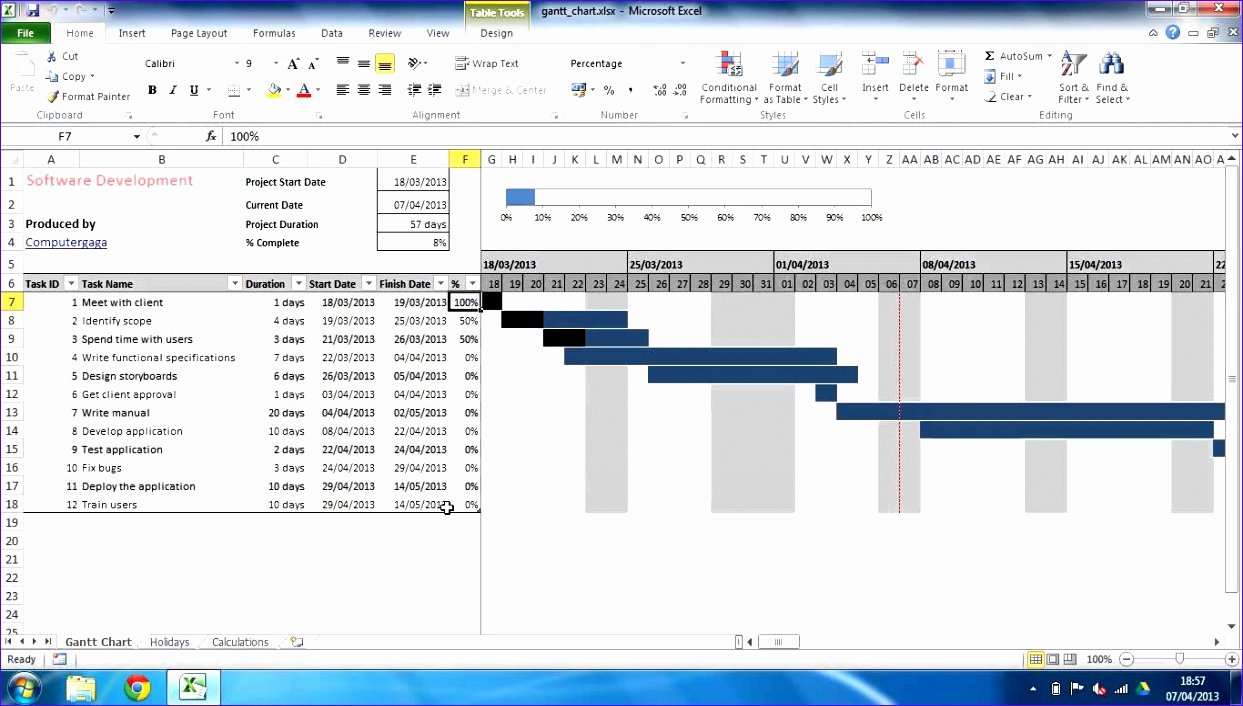 Ms Excel Chart Templates Fresh 12 Ms Excel Gantt Chart Template Exceltemplates