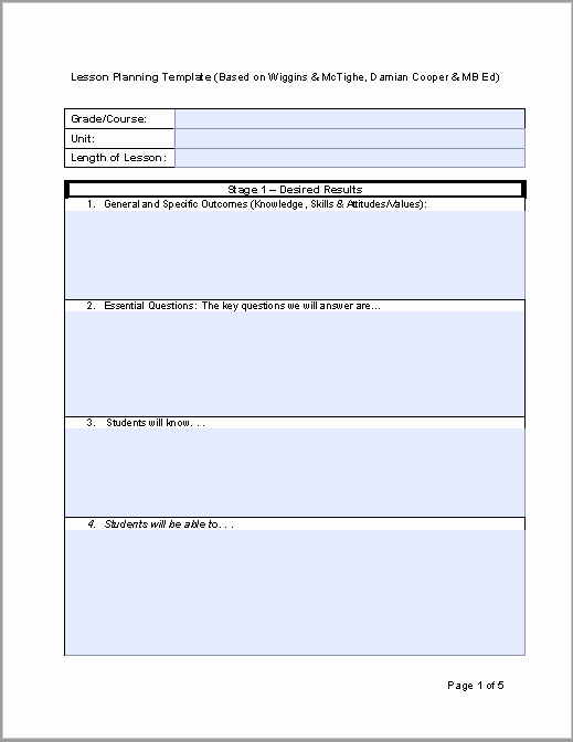 Ms Word Lesson Plan New 39 Free Lesson Plan Templates Ms Word and Pdfs