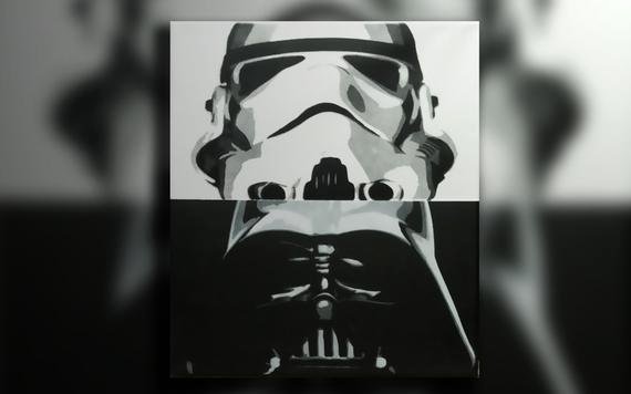 Multi Layer Stencil Art Luxury 14x11in Star Wars Multi Layer Stencil On Canvas