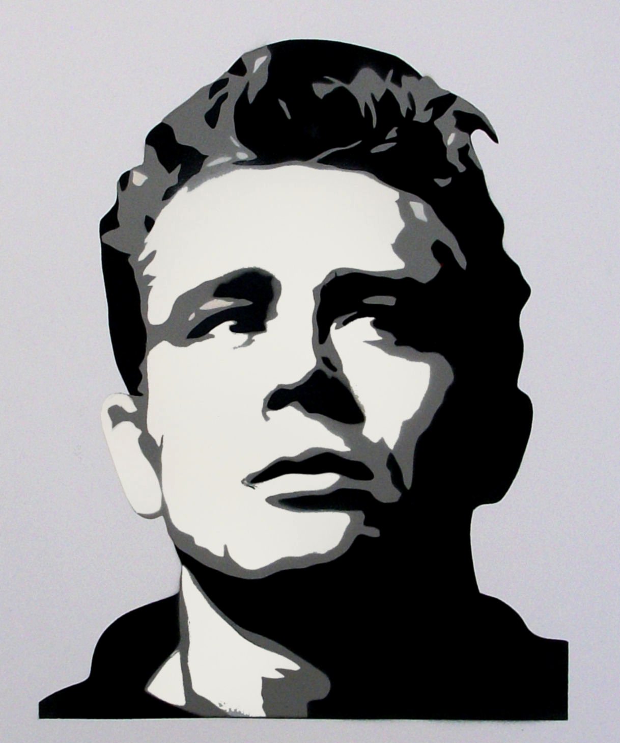 Multi Layer Stencil Art Unique Details About James Dean Retro Portrait Multi Layer