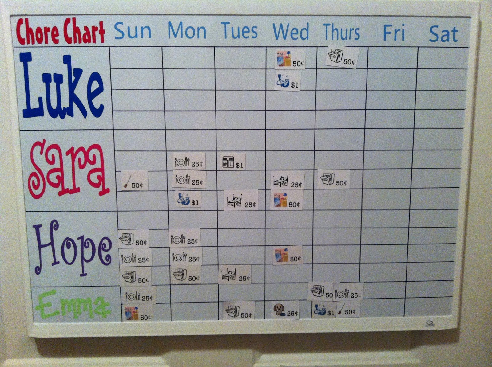Multiple Child Chore Chart Inspirational Faddis Family Funpage Success