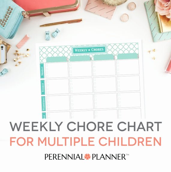 Multiple Child Chore Chart New Chore Chart Multiple Children Printable Editable Pdf
