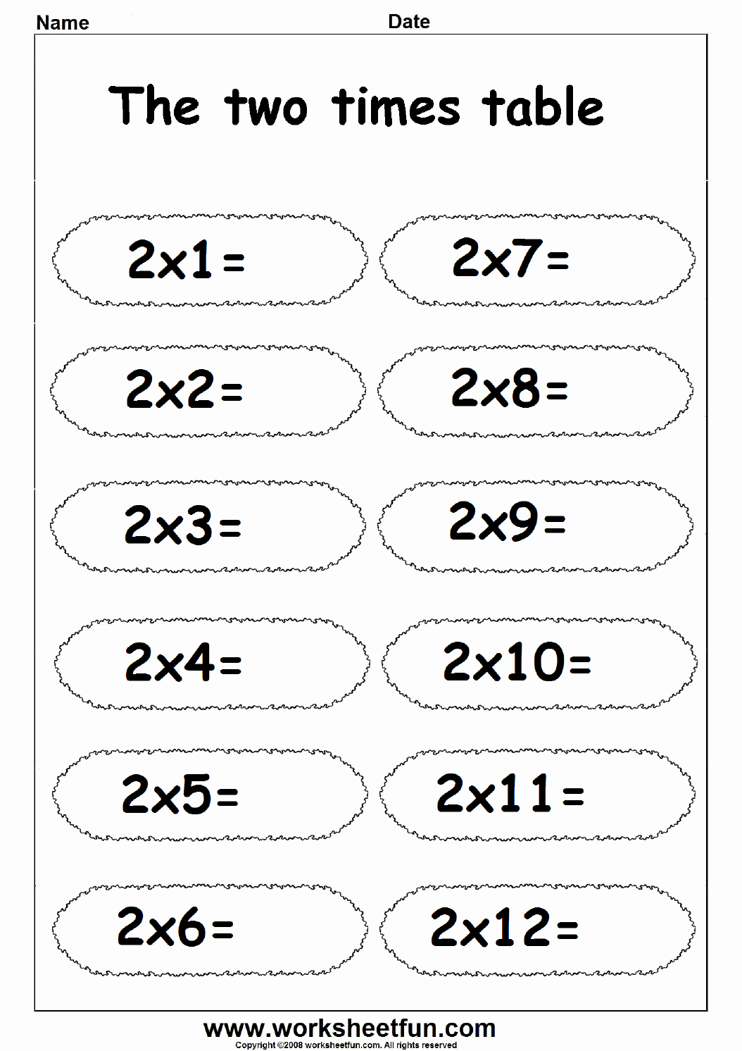Multiplication Table Worksheet Luxury Multiplication Times Tables Worksheets – 2 3 4 6 7 8