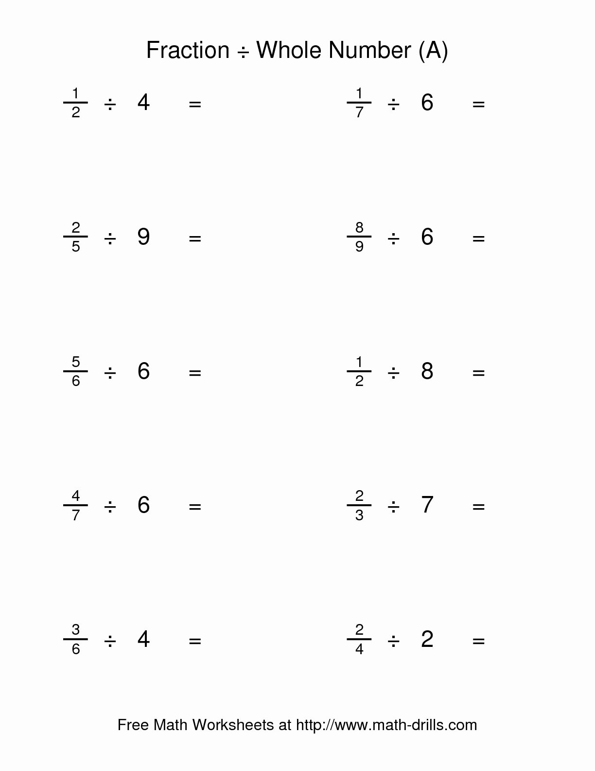 Multiplying Fractions Worksheets with Answers Awesome Dividing Fractions Worksheet with Answers Worksheet