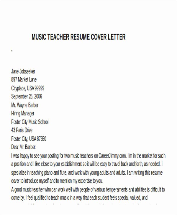 Music Teacher Resume Sample Beautiful 25 Teacher Resume Templates In Word