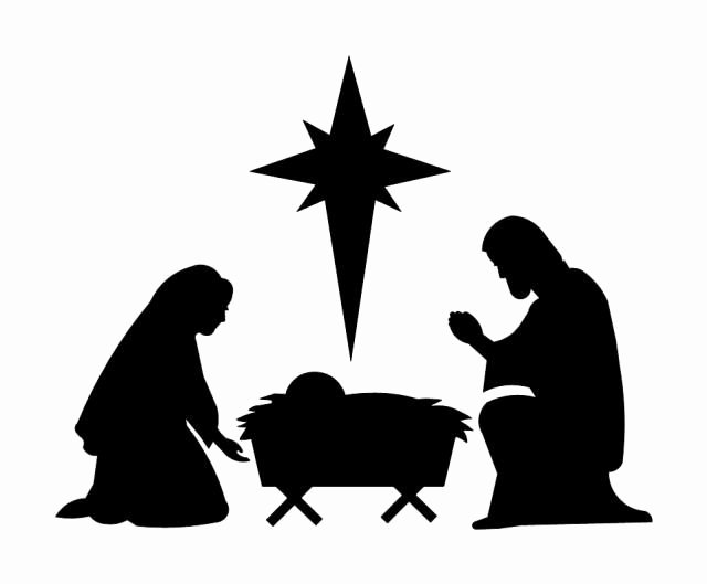Nativity Scene Silhouette Printable Awesome Free Silhoutte Nativity Scene Patterns