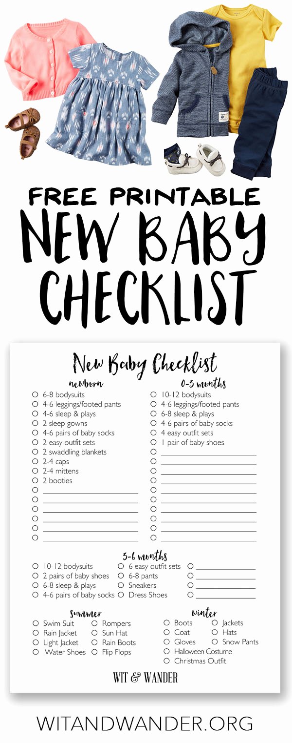 New Baby Checklist Printable Beautiful New Baby Checklist Prepping for Baby Our Handcrafted Life