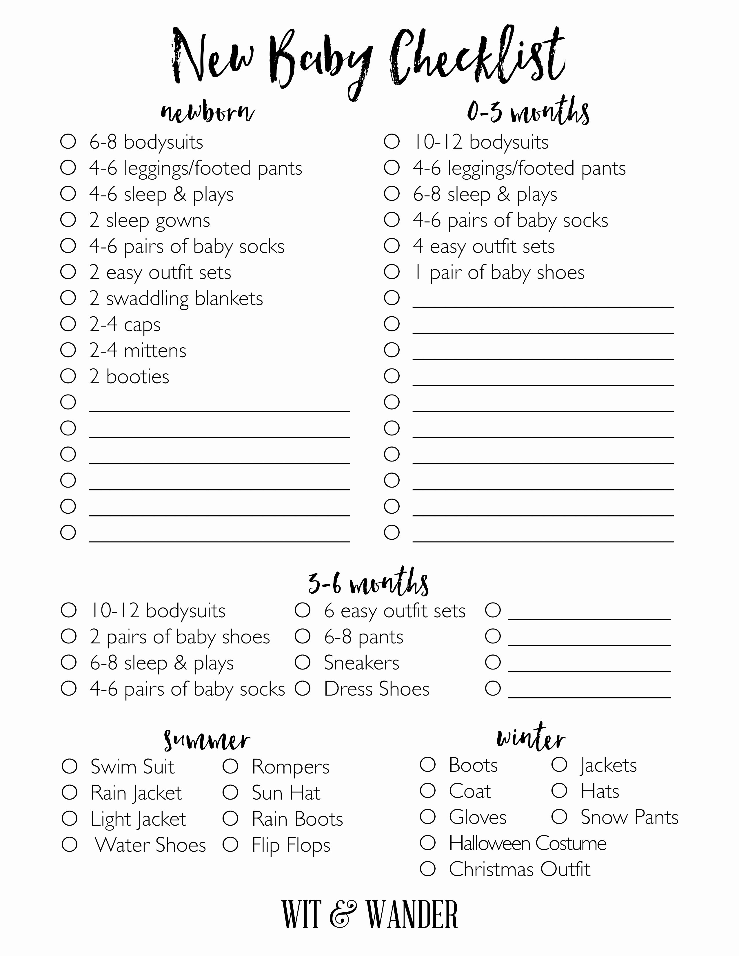 New Baby Checklist Printable Inspirational New Baby Checklist Prepping for Baby Our Handcrafted Life