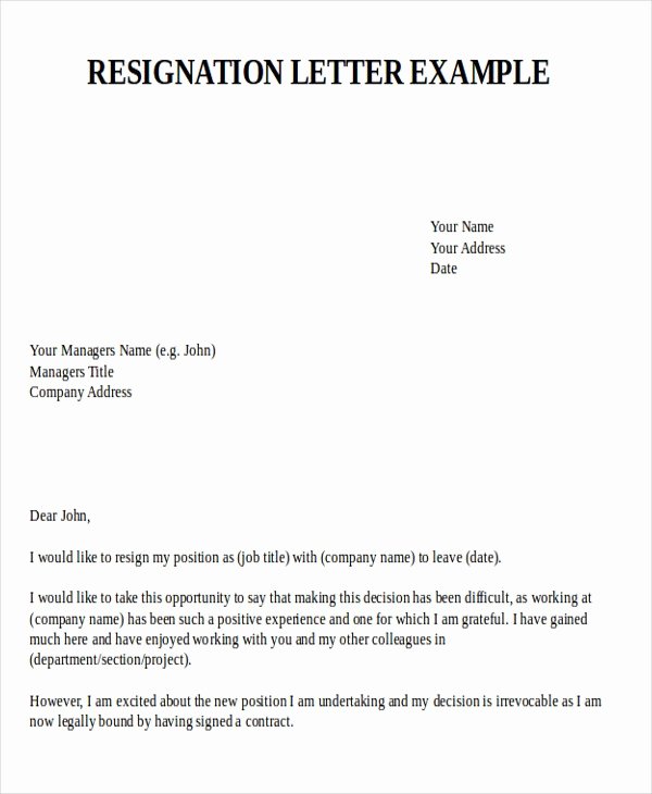 New Job Resignation Letter Awesome Letter Resignation for New Job Advertisingaustralia