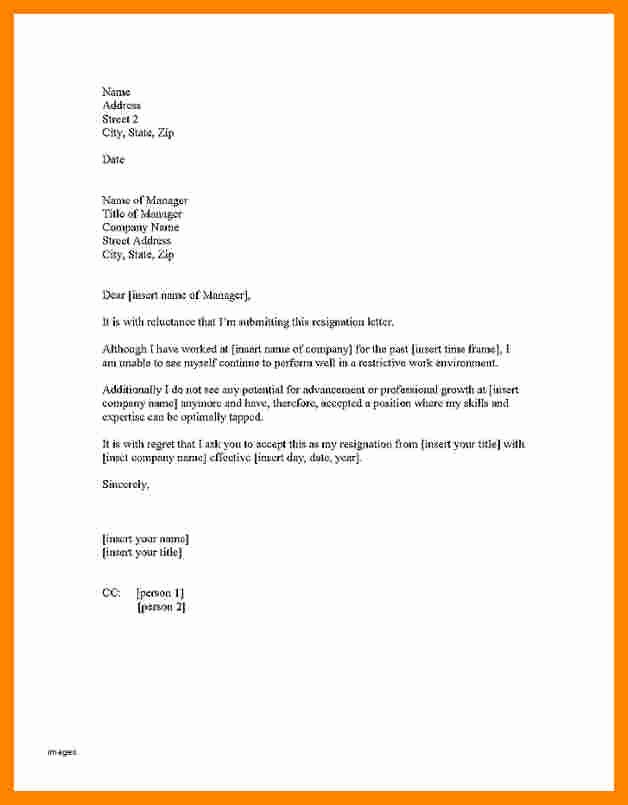 New Job Resignation Letter Elegant 9 Resignation Letter for New Job
