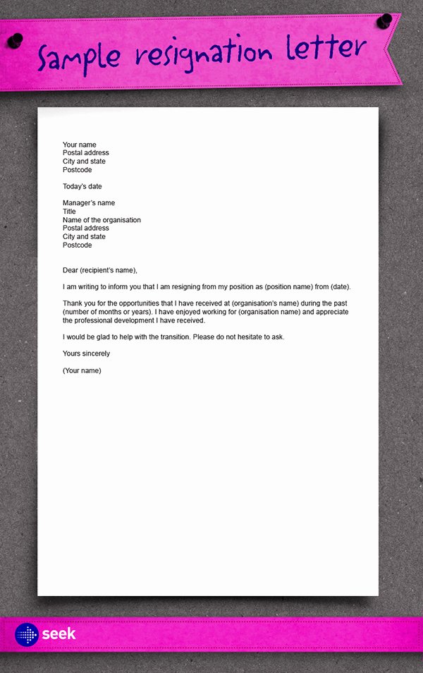 New Job Resignation Letter Inspirational the Importance Of Resigning On Good Terms How to Write A
