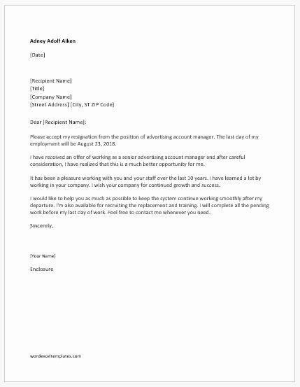 New Job Resignation Letter Luxury Immediate Resignation Letters with &amp; without Reason