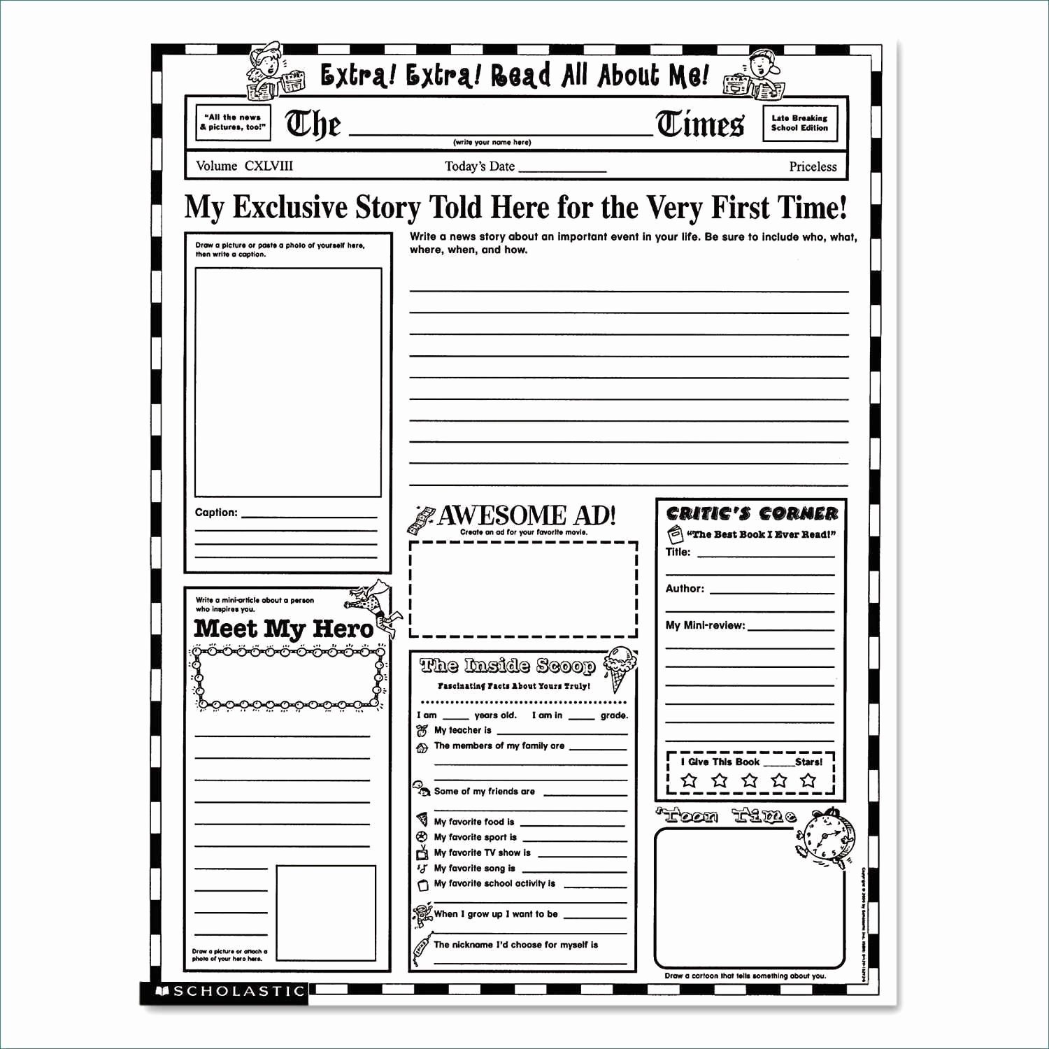 Newspaper format Google Docs Beautiful Blank Newspaper Template Google Docs