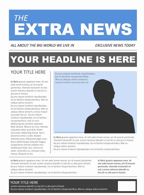 newspaper template google docs for free