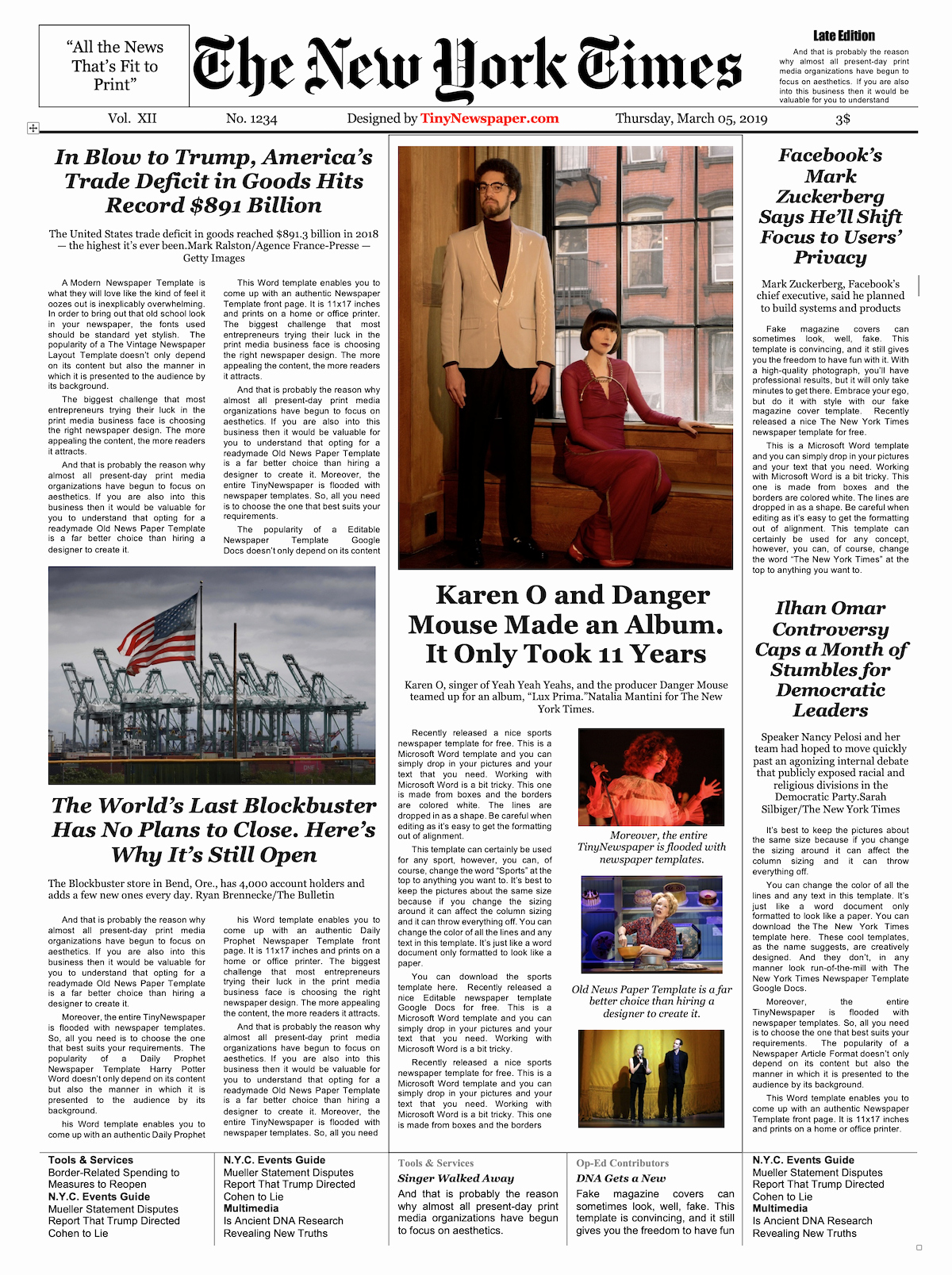 newspaper template google docs free newspaper template