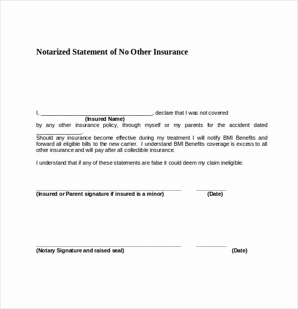 Notary Public Document Sample Best Of 9 Sample Notary Statements Free Sample Example format