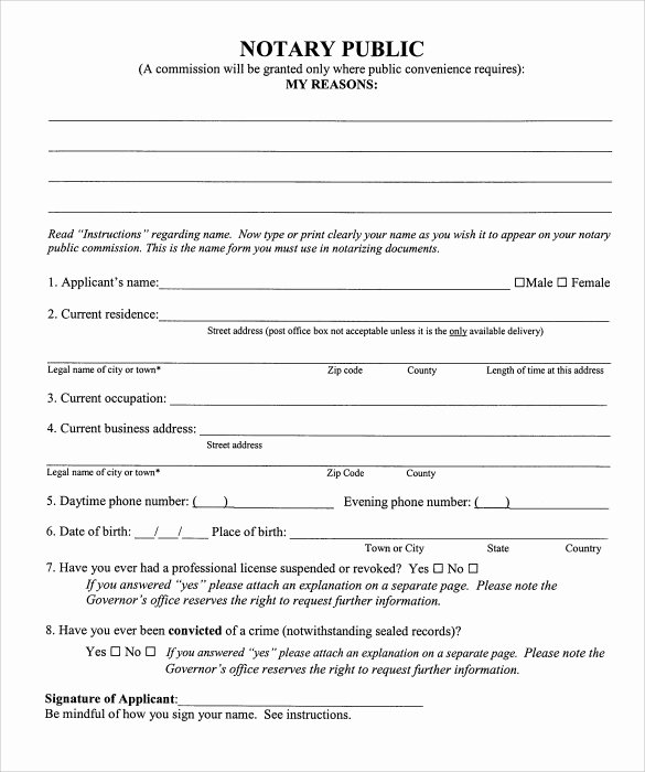 Notary Public Document Sample Unique 9 Sample Notary Statements Free Sample Example format