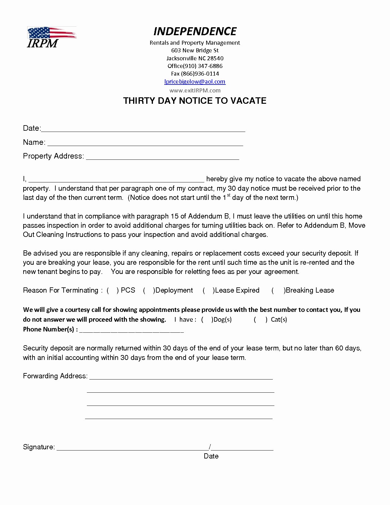 Notice to Vacate Apartment Letter Lovely Intent to Vacate Letter Template Examples