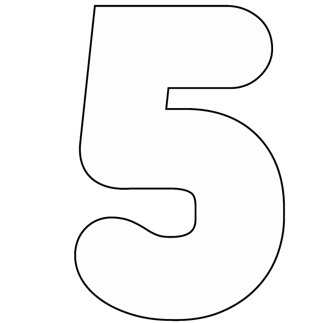 Number Templates to Print Elegant Best S Of Printable Numbers 1 to 5 Printable