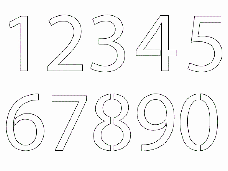 Number Templates to Print Free Luxury Numbers to Color
