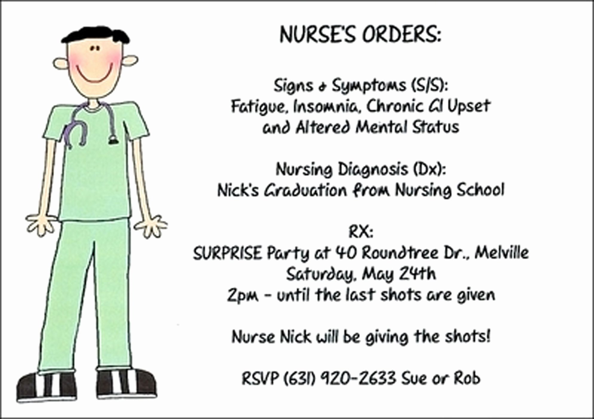 Nurse Graduation Invitations Printable New Graduating Ideas