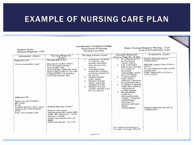 Nursing Care Plan Unique formulation Of Care Plan