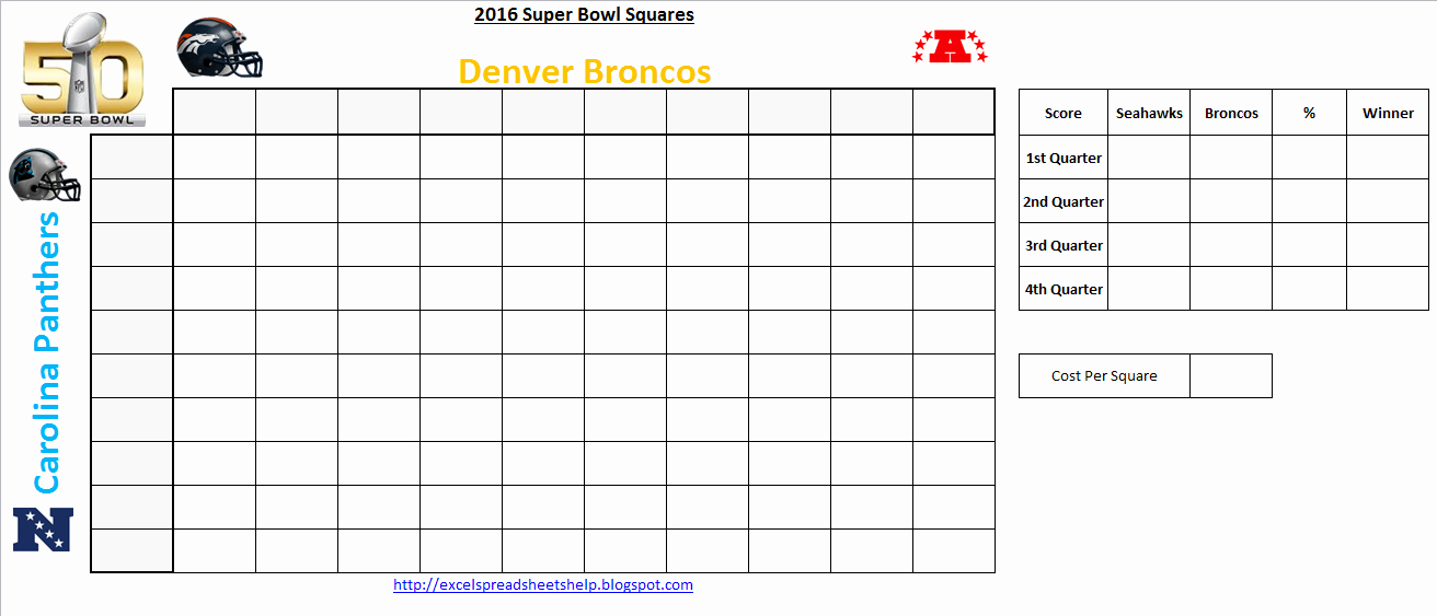 Office Football Pool Template Best Of Excel Spreadsheets Help Super Bowl Squares 2016 Excel