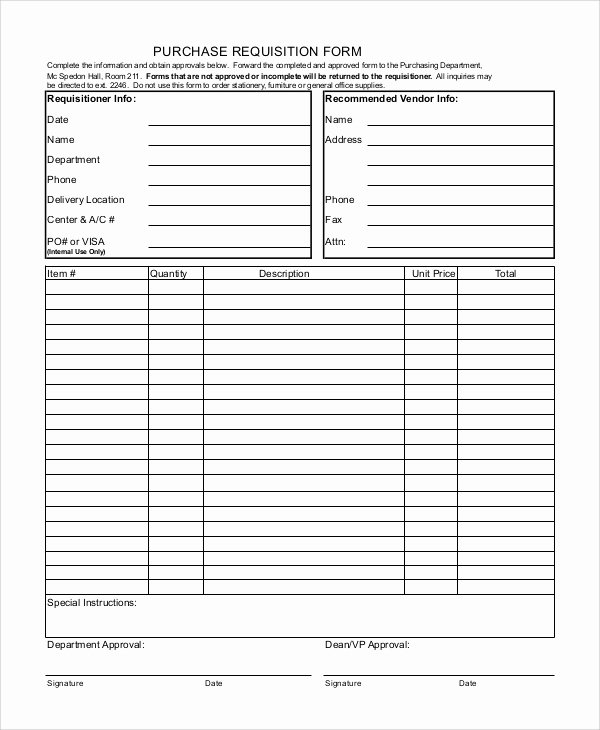 Office Supplies Request form Lovely Requisition form Samples Examples Templates 10