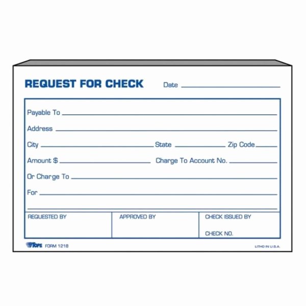 Office Supplies Request form New tops Request for Check form top