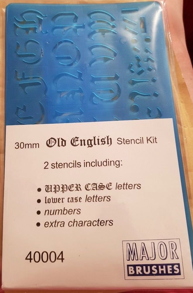 Old English Alphabet Stencils Awesome Stencil Letters and Numbers Old English 30 Mm Writing