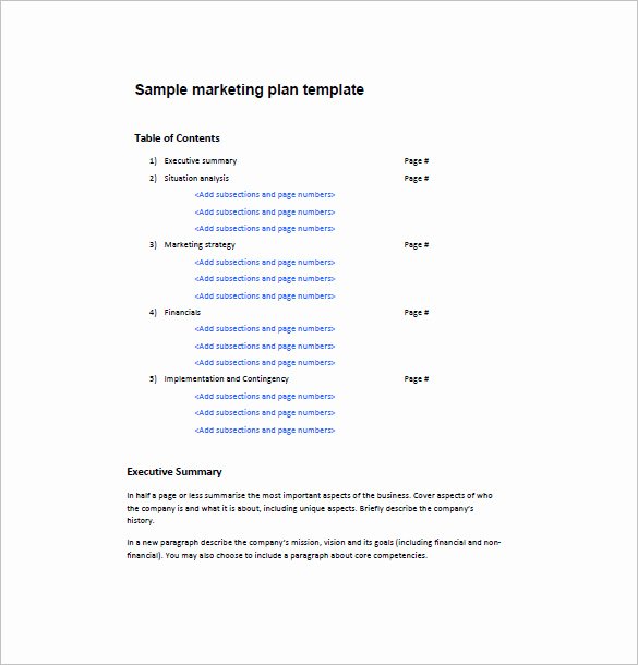 One Page Executive Summary Sample Best Of Market Analysis Example Business Plan Copywriterquotes X